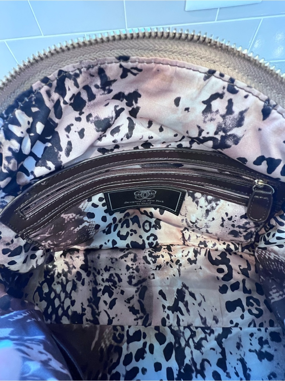 Embroidered Vintage Floral Butterflies Satchel Original by Sharif 1827 Handbag - Picture 14 of 16